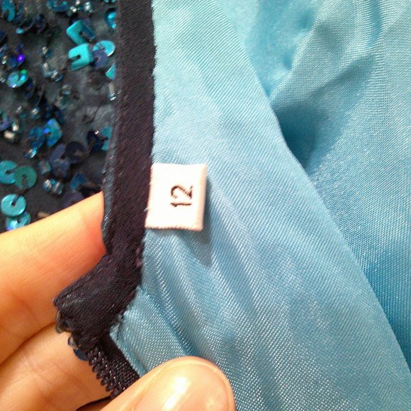 Scala Blue Sequin Mini Dress - Picture 7 of 10